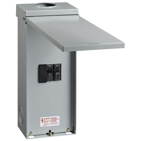 home depot electrical breaker box|single breaker box with outlet.